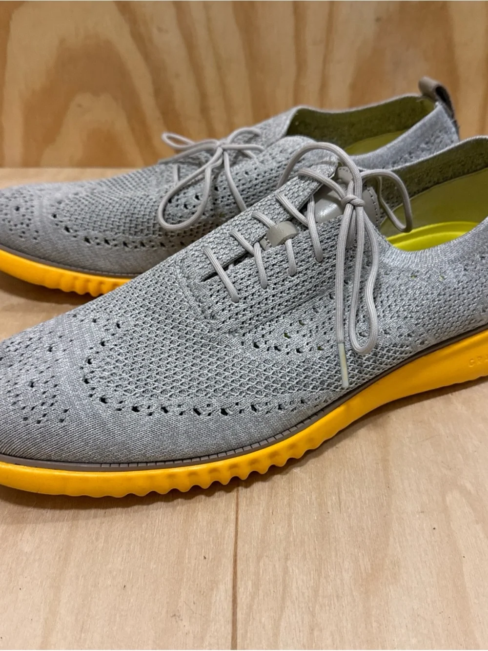 Cole Haan 2.Zerogrand Stitchlite Men's Size 13 M Oxford Grey Dress Shoes C37260